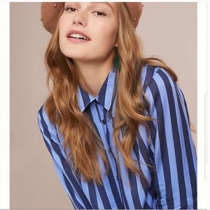 Anthropologie Maeve striped blouse.
